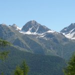 Veduta dalla selva verso il Parco dell'Orsiera